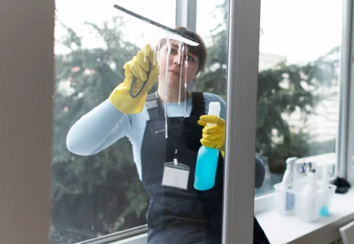 Nettoyage de vitres intérieures et extérieures à Montflours